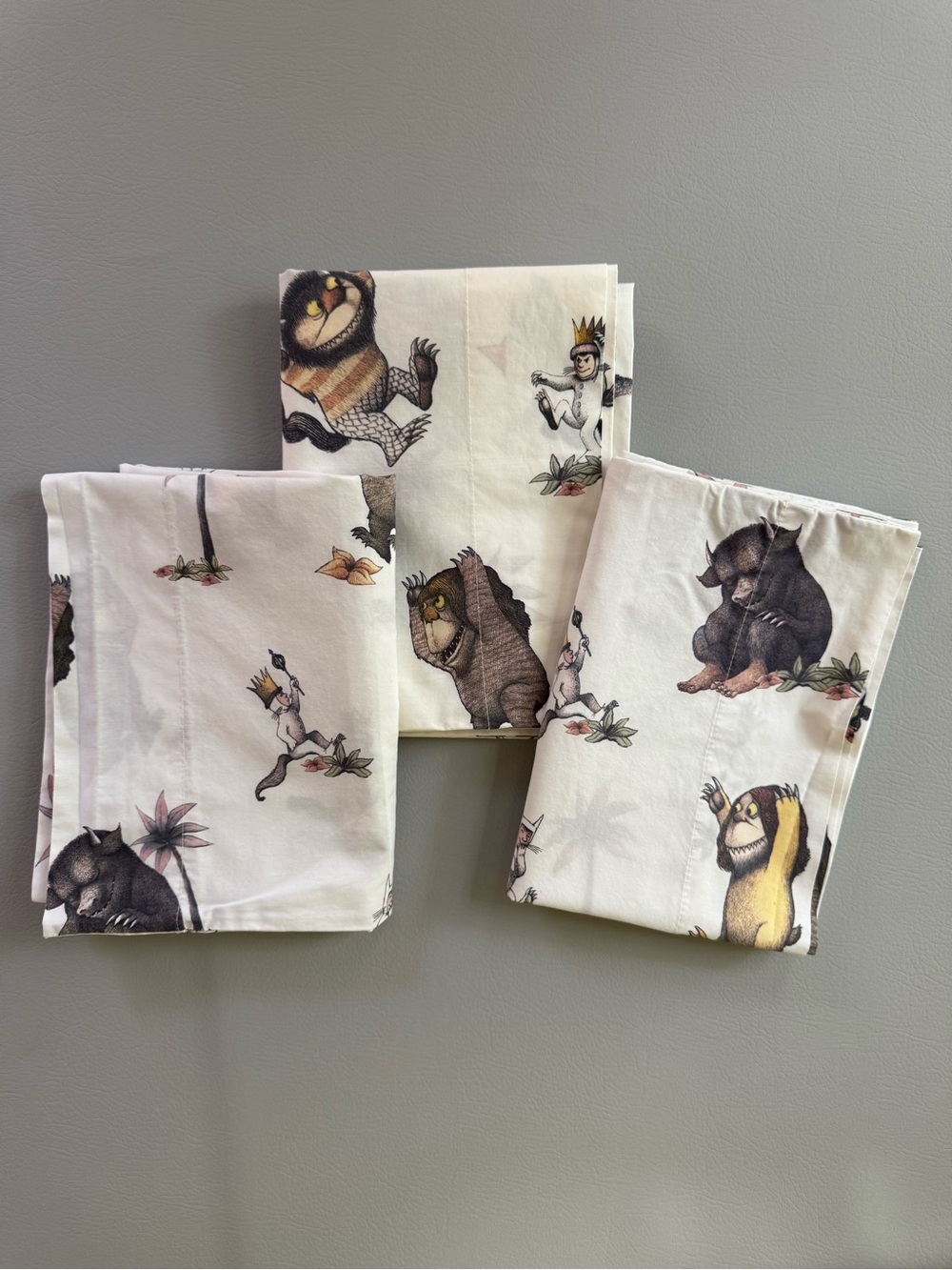 Pottery Barn Kids Where The Wild Things Are Pillowcases Standard Size - 3 Cases